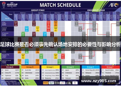 足球比赛是否必须事先确认场地安排的必要性与影响分析